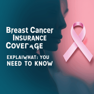 feature image for the blog with the blog title included. Title: Breast Cancer Insurance Coverage Explained: What You Need to Know. Ensure the text is accurate and error-free