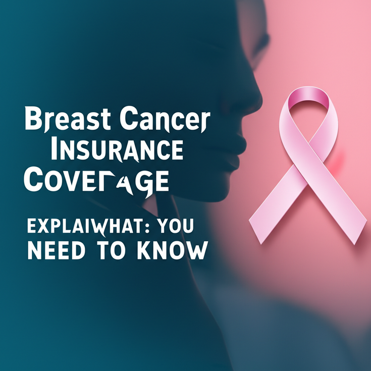 feature image for the blog with the blog title included. Title: Breast Cancer Insurance Coverage Explained: What You Need to Know. Ensure the text is accurate and error-free