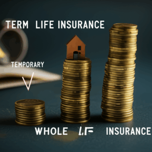 feature image for the blog with the blog title included. Title: What is the Difference Between Term and Whole Life Insurance?. Ensure the text is accurate and error-free